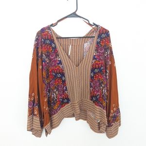 Free People Vneck Blouse